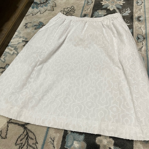 J. Crew Dresses & Skirts - J crew mini skirt white size  10 elastic waist